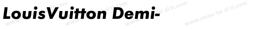 LouisVuitton Demi字体转换